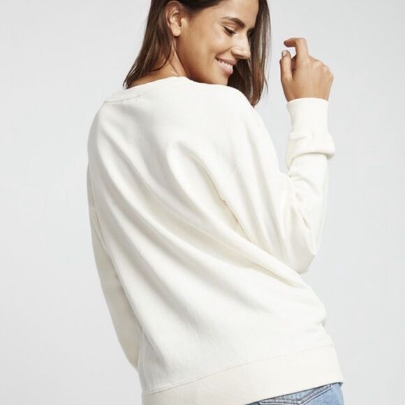 Billabong Blissed Out & Sunkissed off white Sweatshirt for Women in size medium - Picture 5 of 8